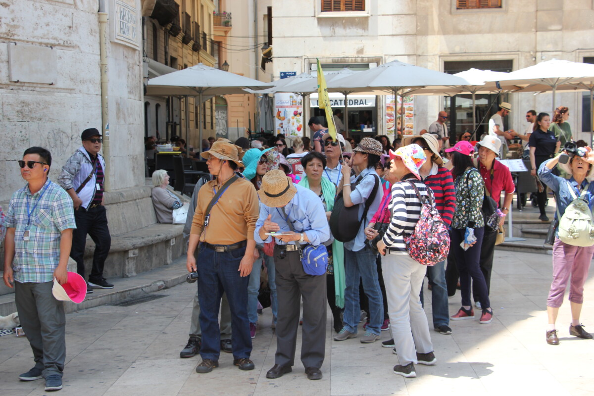 Turistas en Valencia